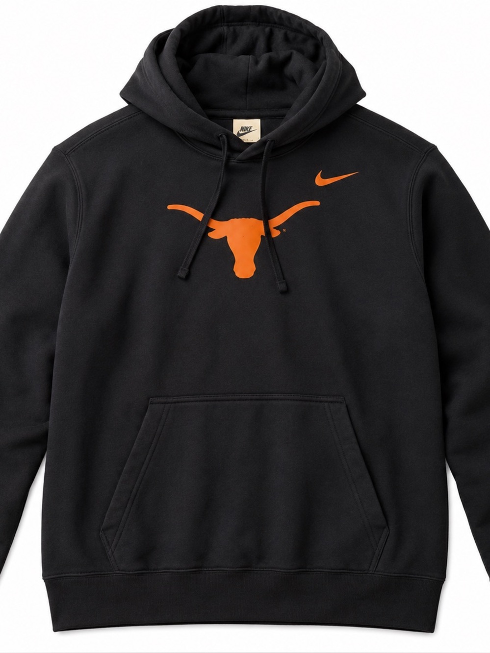Nike Texas Longhorns Hoodie Adult Large Black Orange Pullover Sweatshirt